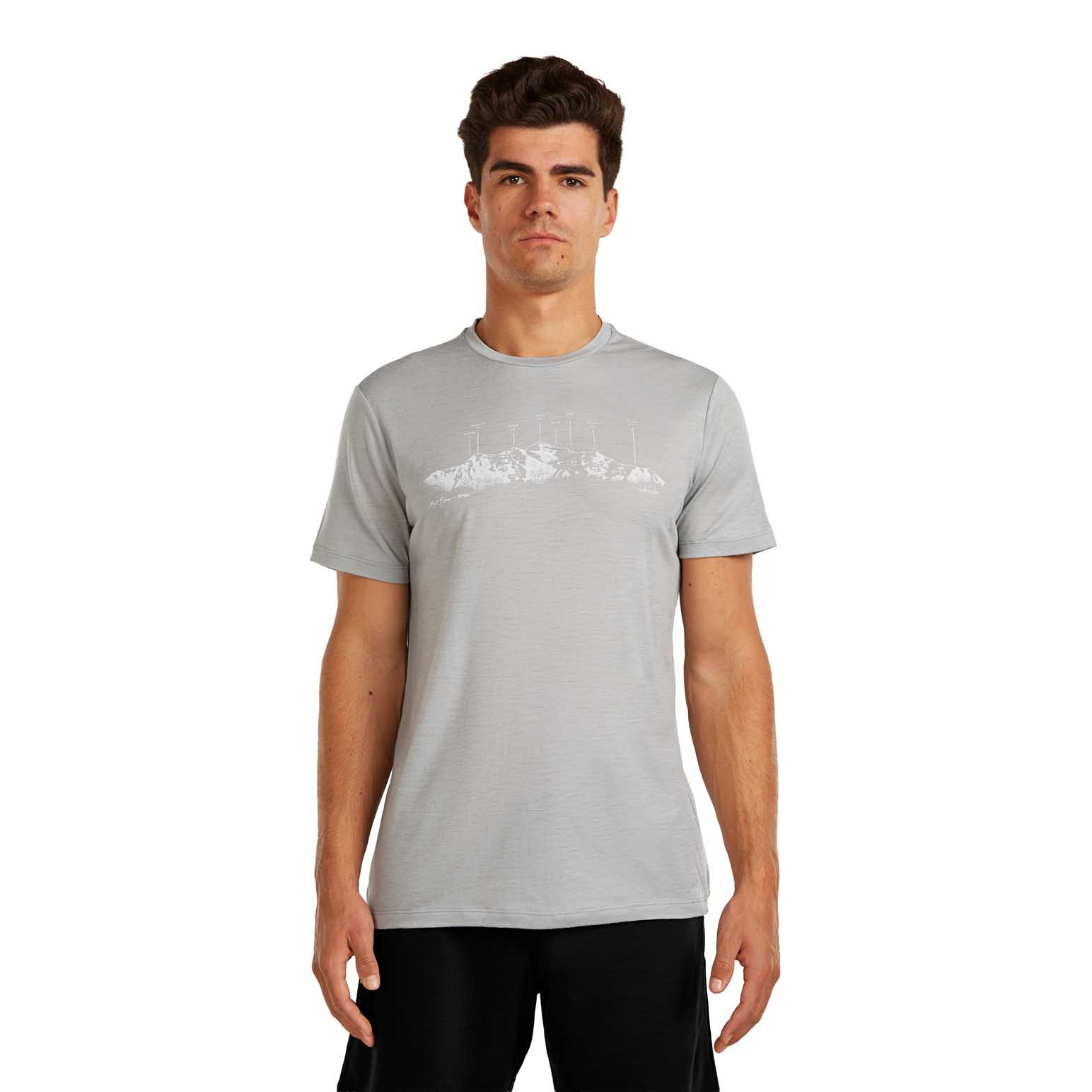 Icebreaker M Merino 150 Tech Lite SS Tee The Peaks